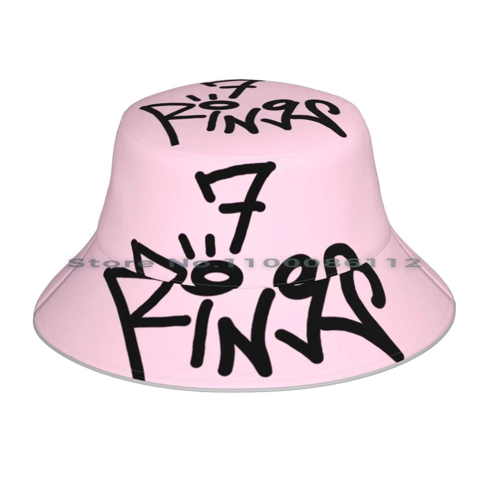 Ariana Grande 7 Rings Bucket Hat and Scarf Mask