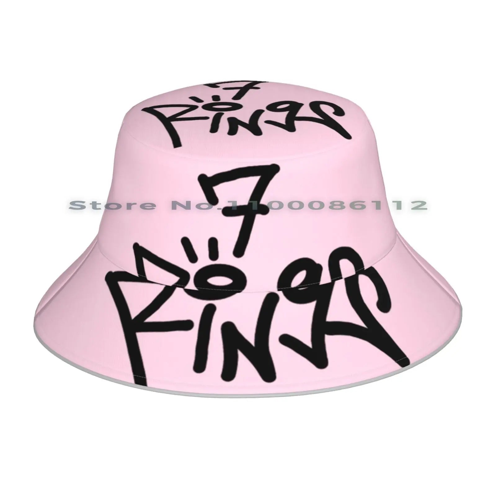 Ariana Grande 7 Rings Bucket Hat and Scarf Mask