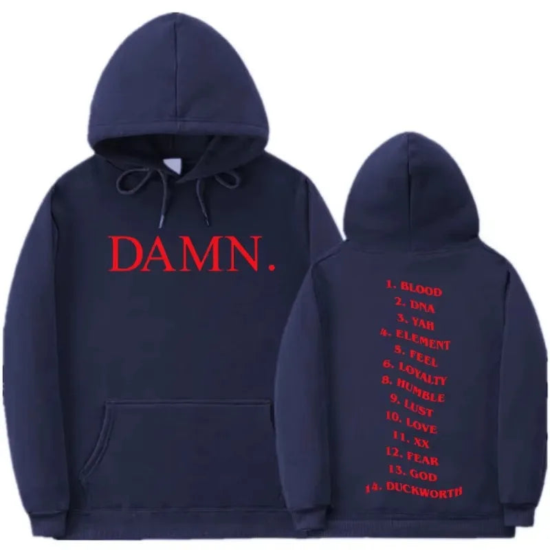 Kendrick Lamar Damn Tracklist Hoodie