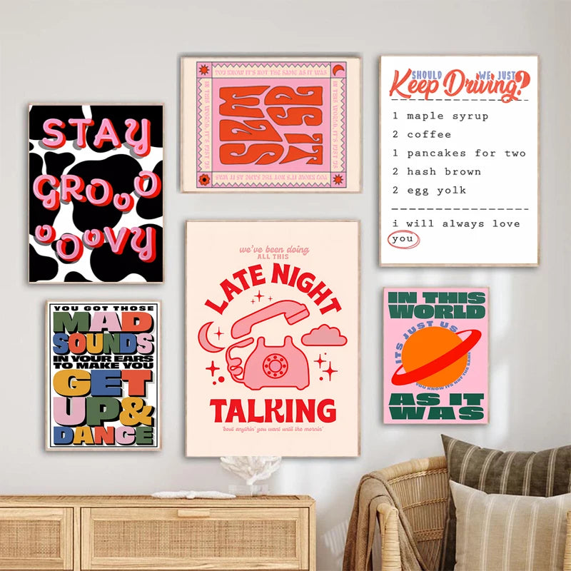 Harry Styles Lyrics Art Posters