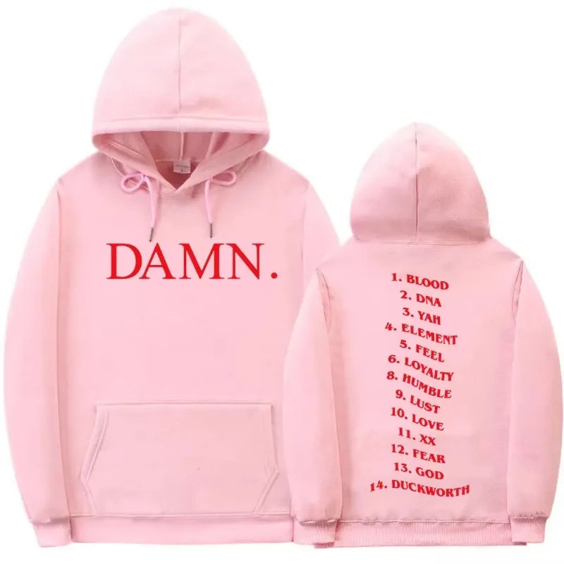 Kendrick Lamar Damn Tracklist Hoodie