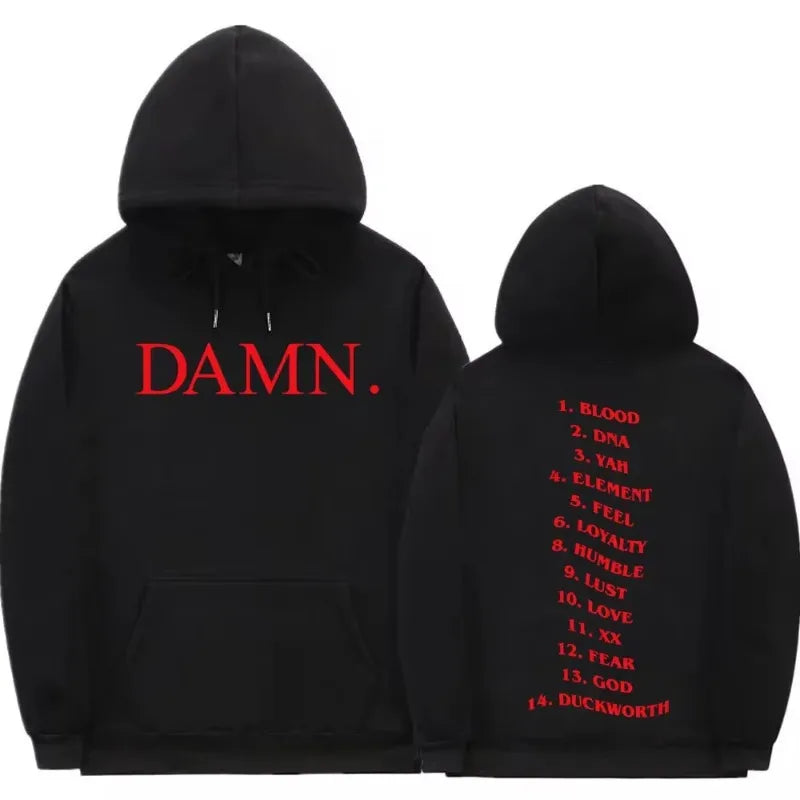 Kendrick Lamar Damn Tracklist Hoodie