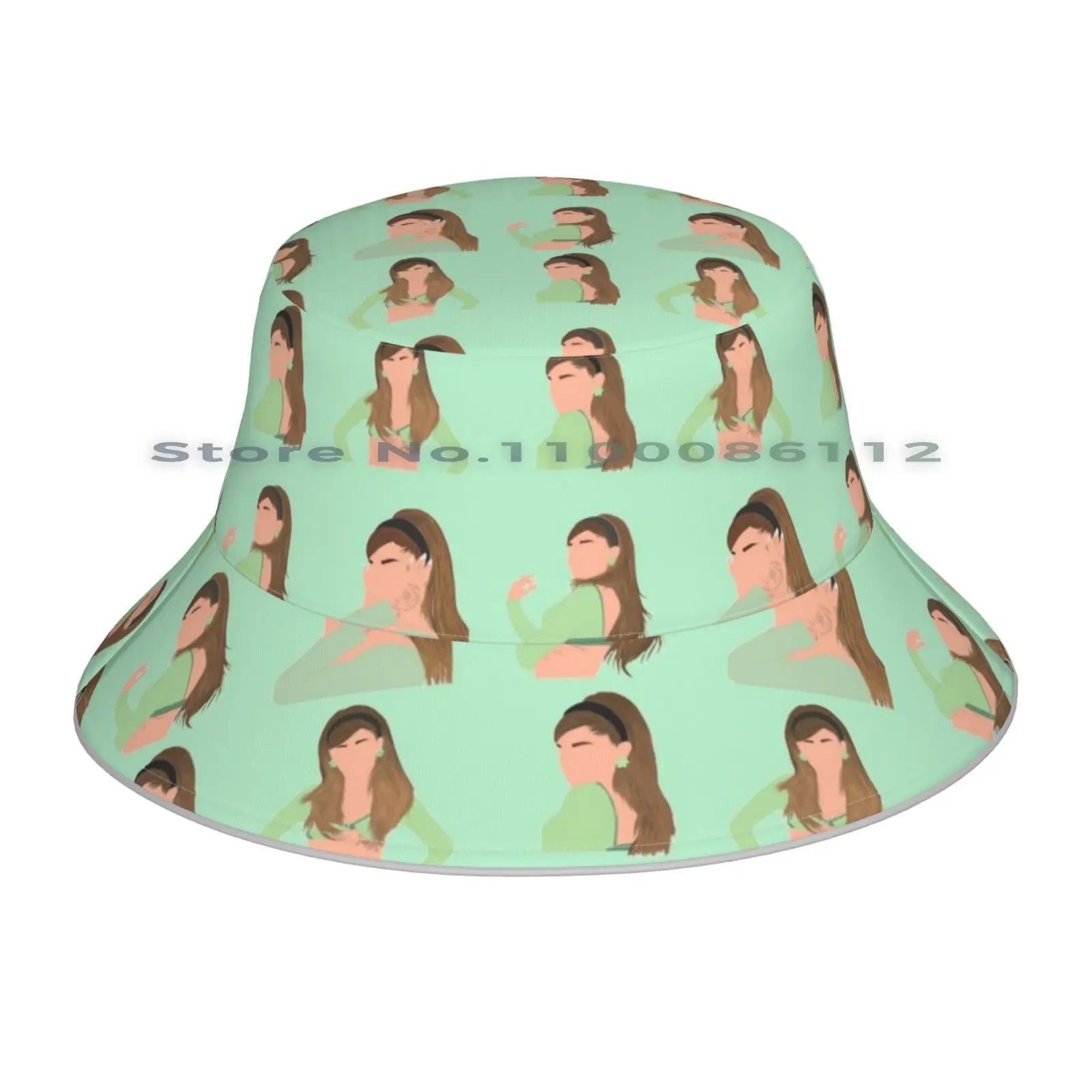 Ariana Grande Positions Bucket Hat and Scarf Mask