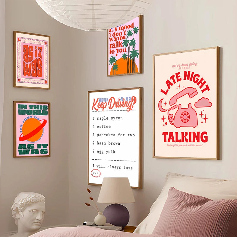 Harry Styles Lyrics Art Posters