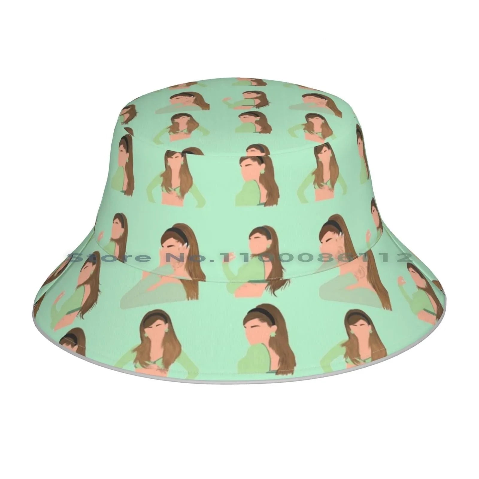 Ariana Grande Positions Bucket Hat and Scarf Mask