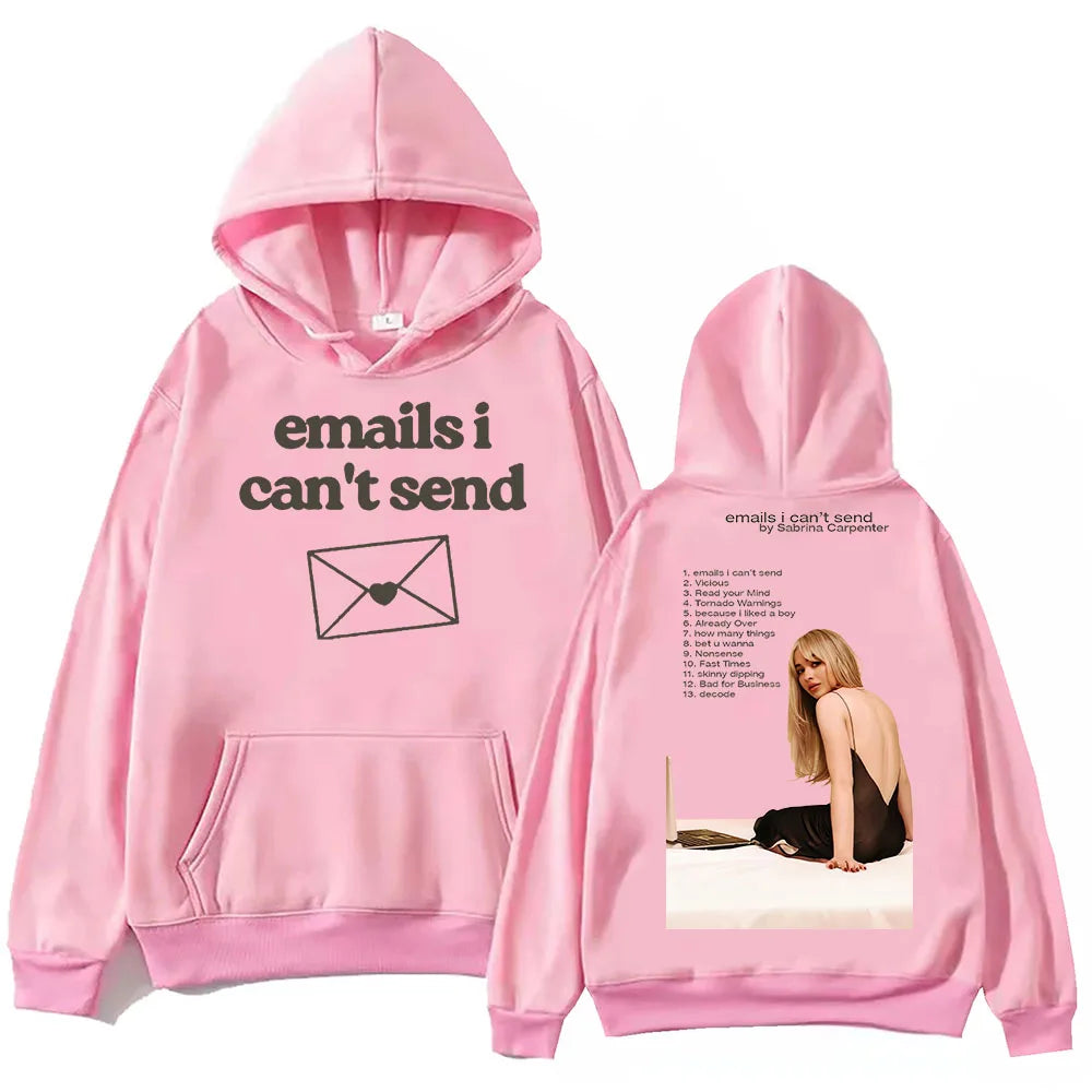 Sabrina Carpenter Emails I Can't Send Album Hoodie