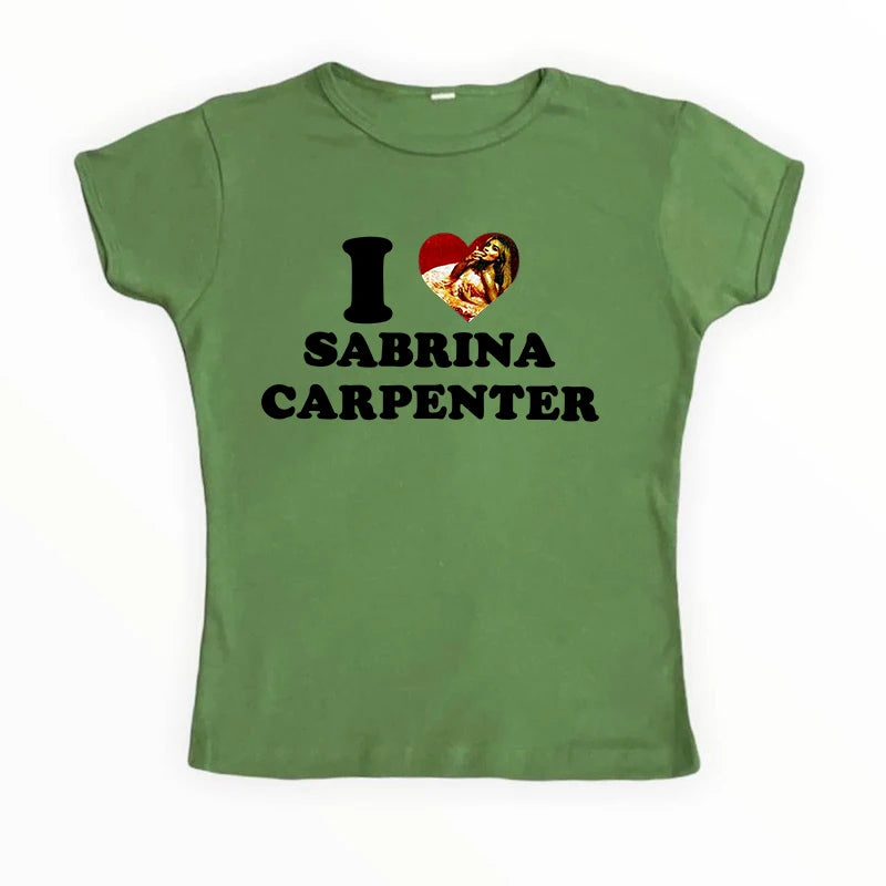 I Love Sabrina Carpenter Crop Top