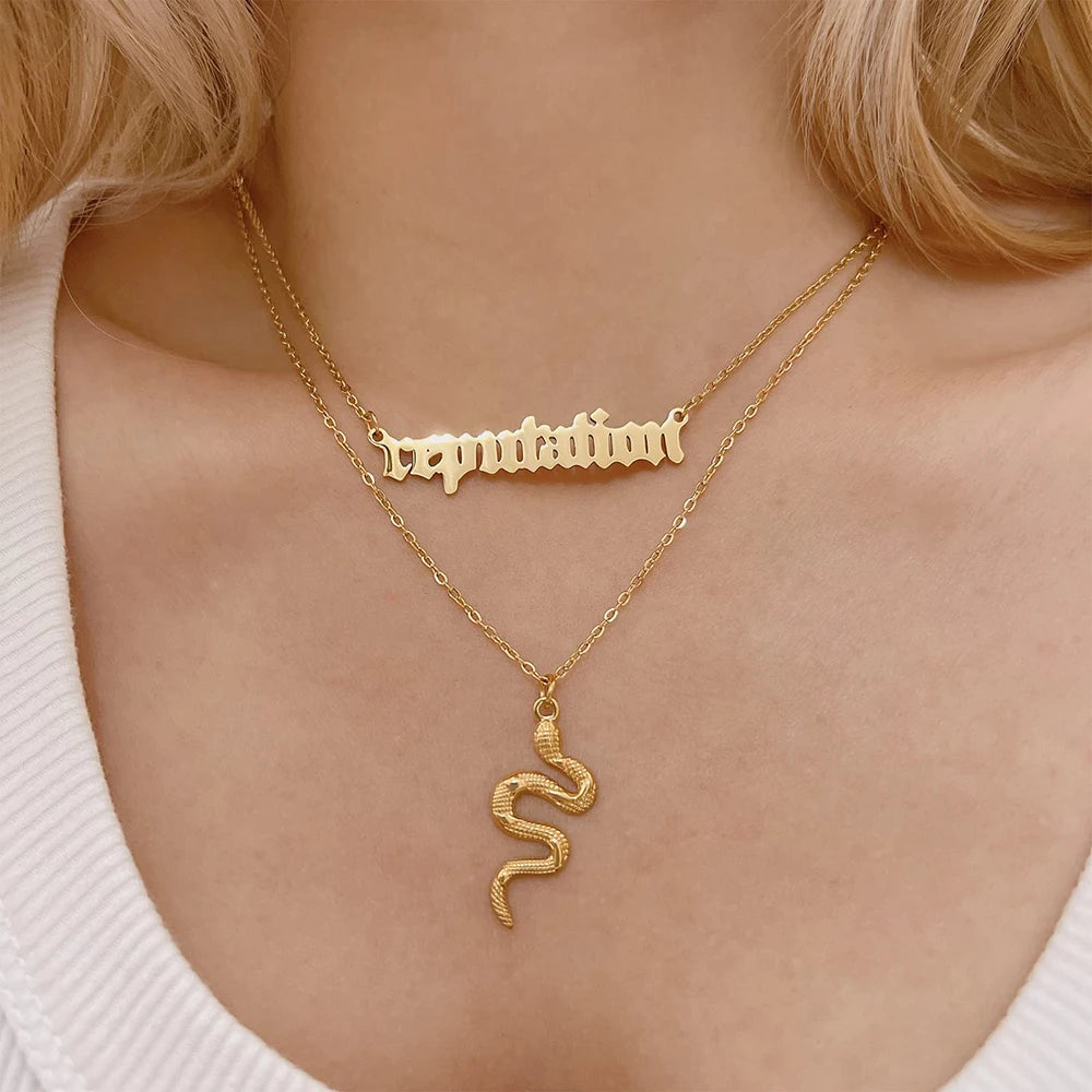 Taylor Swift Reputation and Snake Necklace