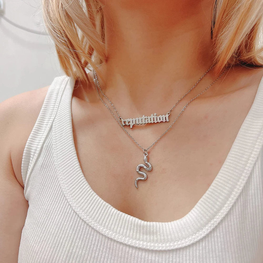 Taylor Swift Reputation and Snake Necklace