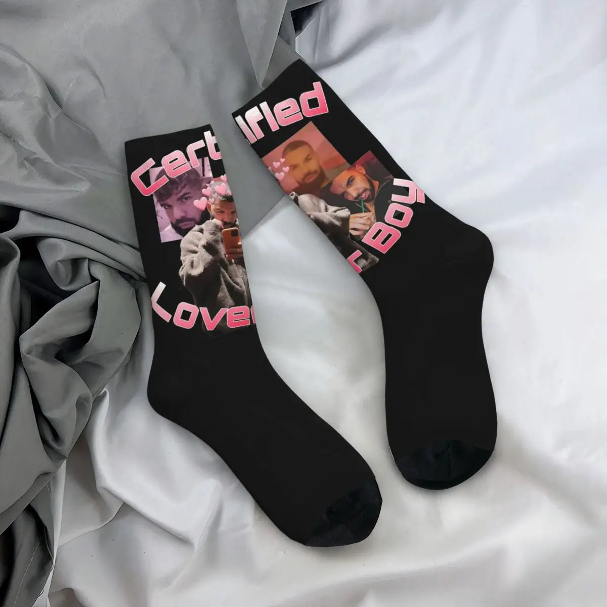 Drake Certified Lover Boy Meme Socks