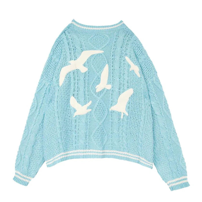 Taylor Swift 1989 Seagulls Knitted Cardigan