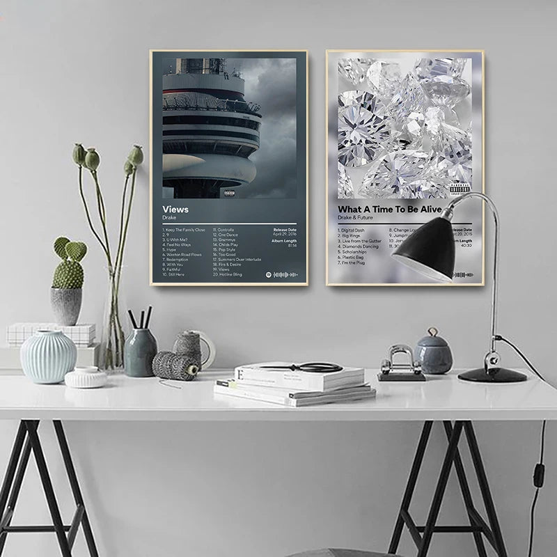 Drake Album Track List Posters