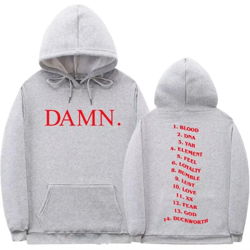 Kendrick Lamar Damn Tracklist Hoodie