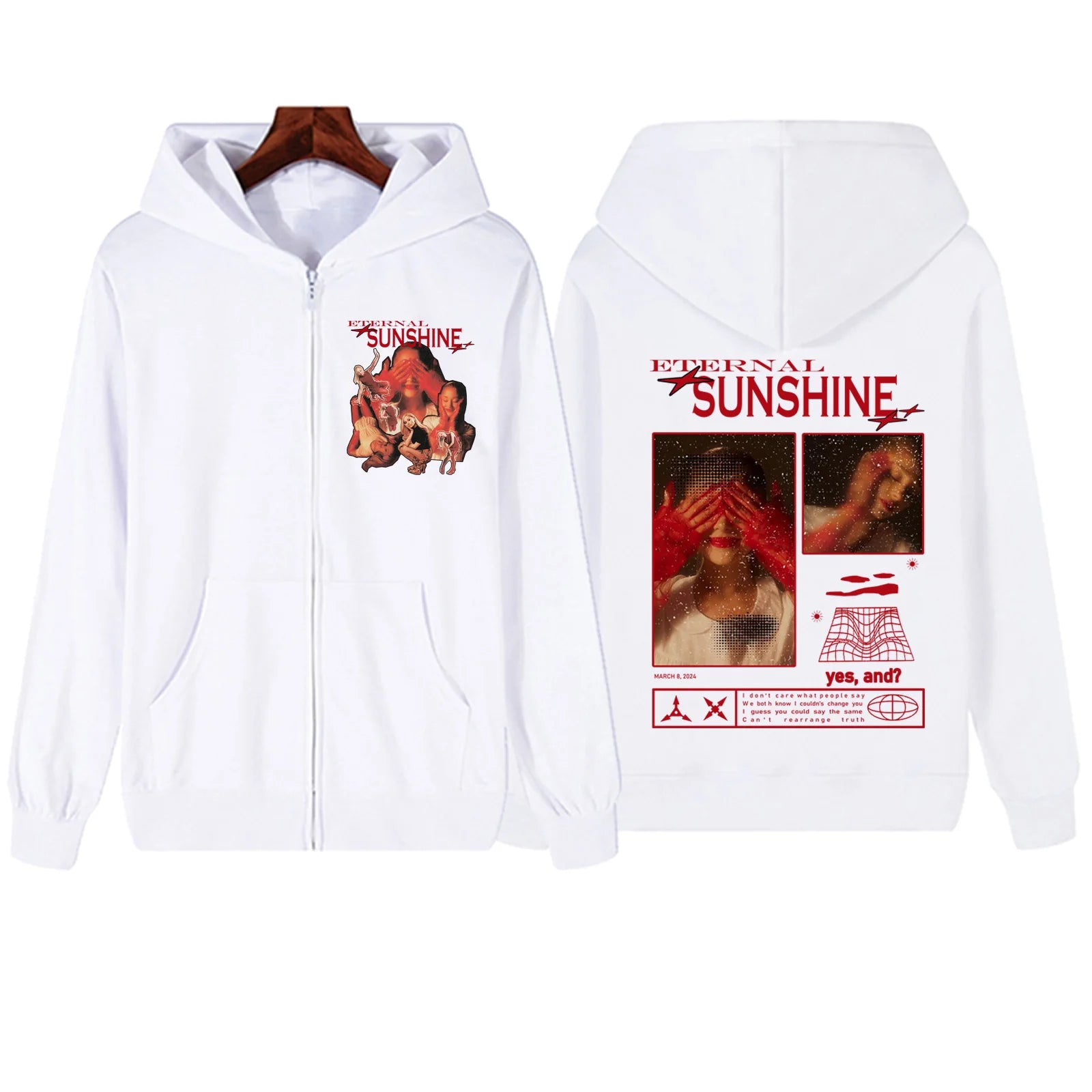 Ariana Grande Eternal Sunshine Zip Up Hoodie