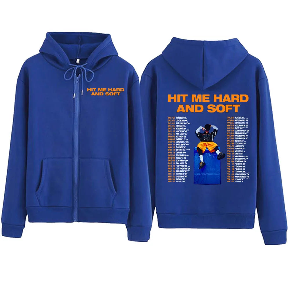 Billie Eilish Hit Me Hard and Soft Zip Up Hoodie