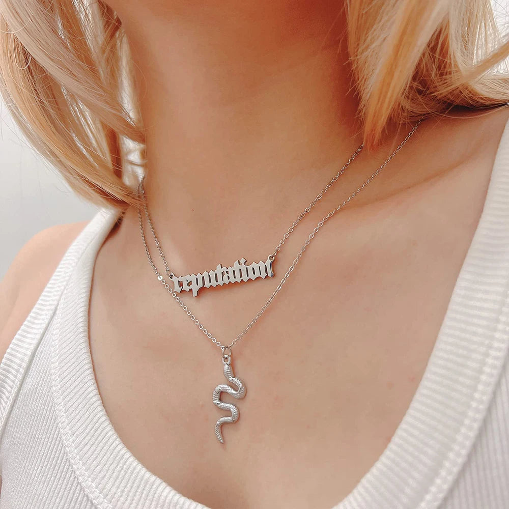 Taylor Swift Reputation and Snake Necklace