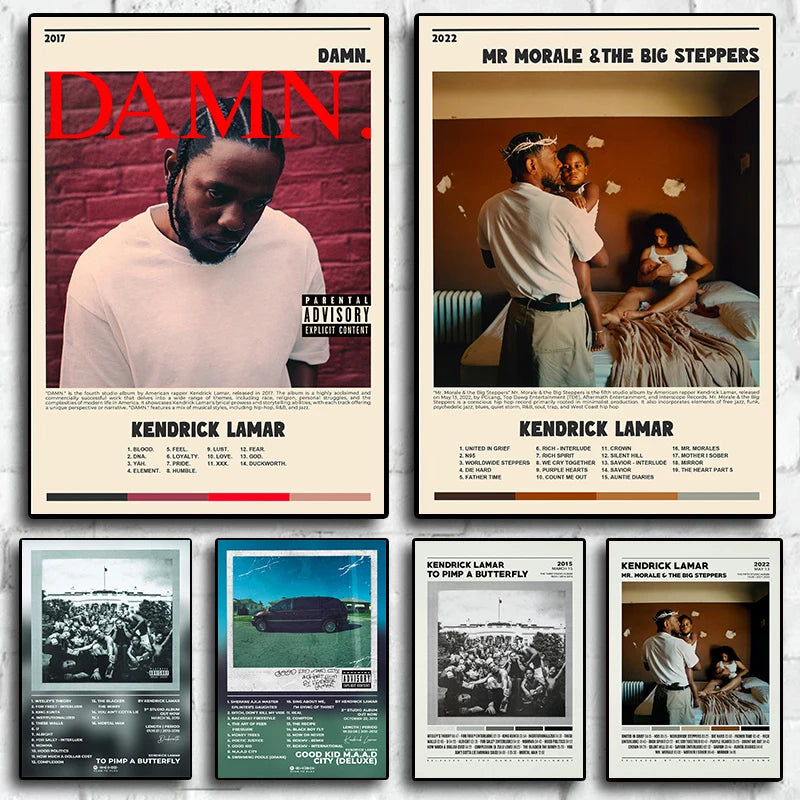 Kendrick Lamar Album Posters