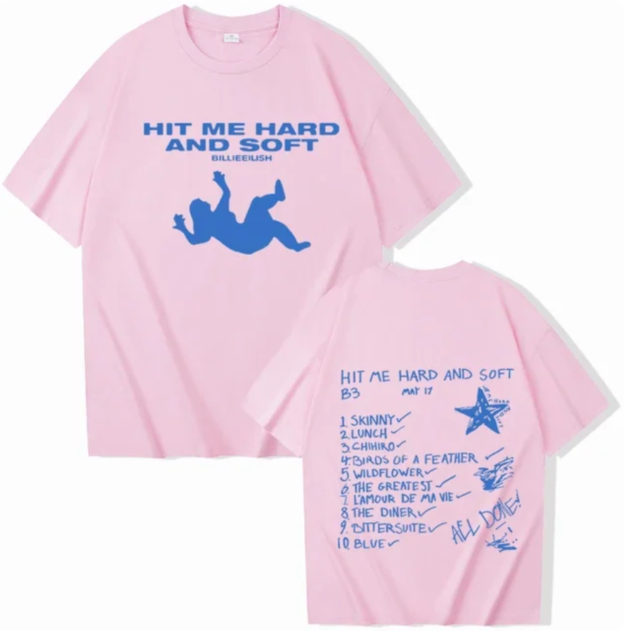 Billie Eilish Hit Me Hard and Soft Tracklist T-Shirt