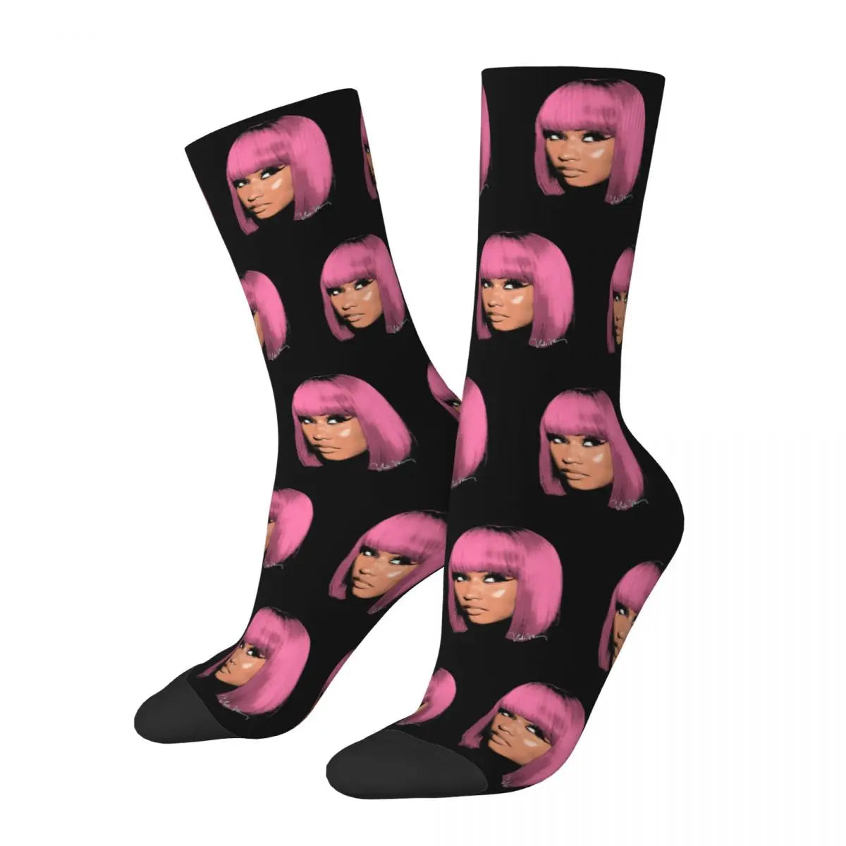 Nicki Minaj Pink Hair Socks