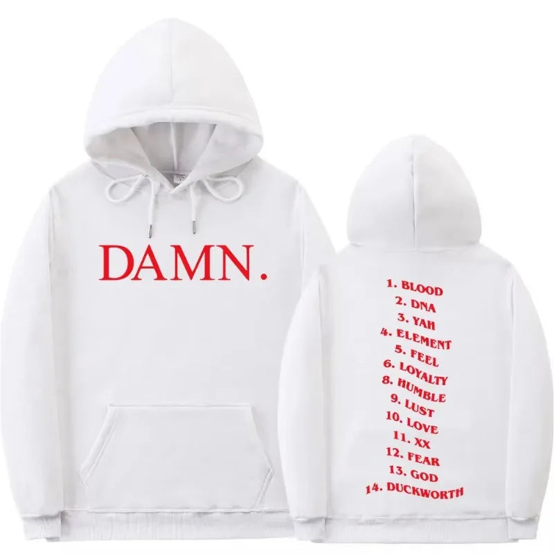 Kendrick Lamar Damn Tracklist Hoodie