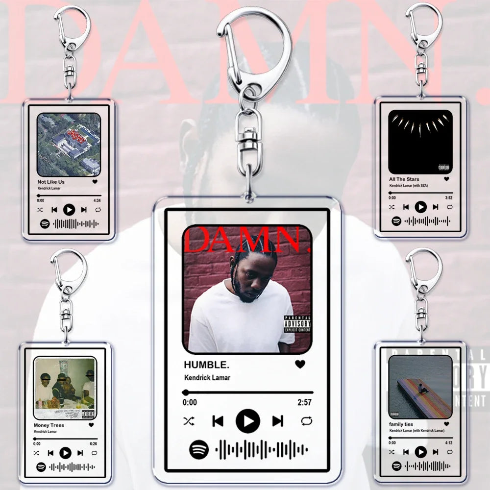 Kendrick Lamar Album Keychains