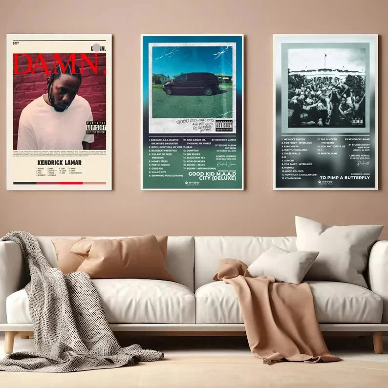 Kendrick Lamar Album Posters