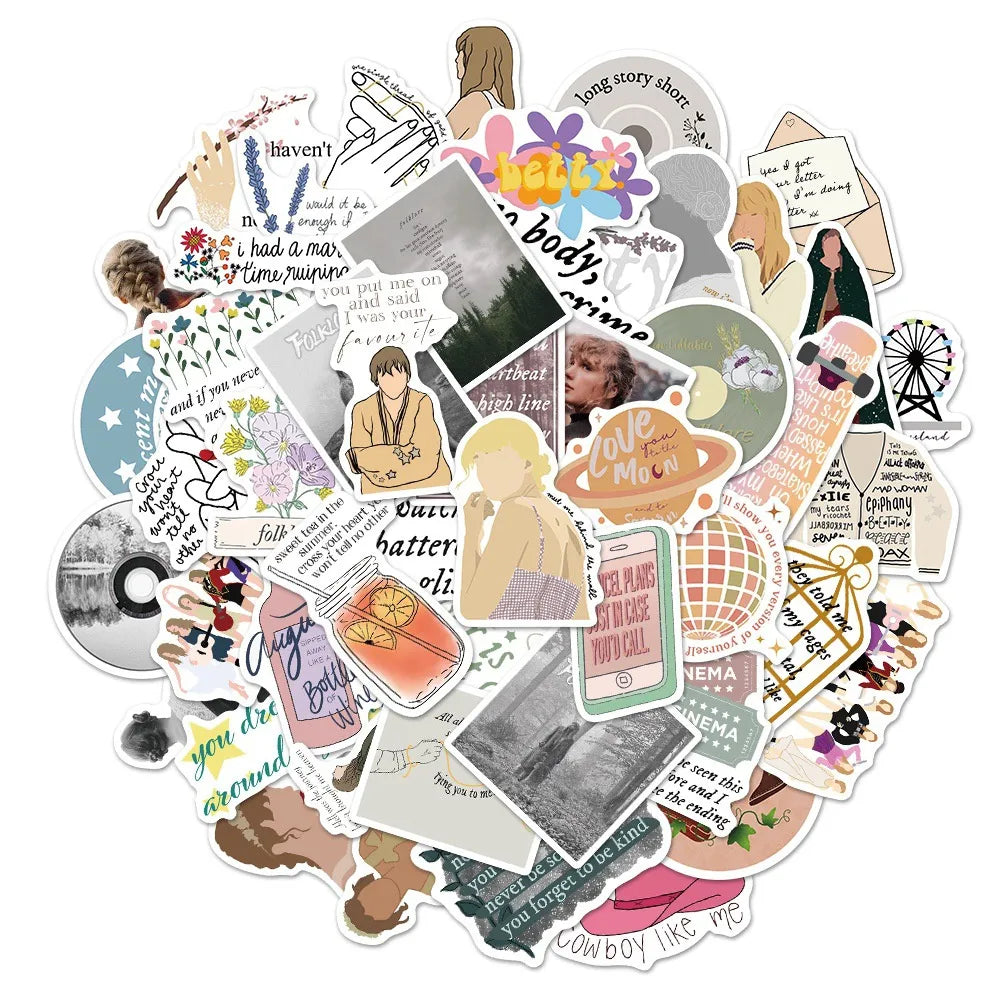 Taylor Swift Folklore, Evermore Stickers